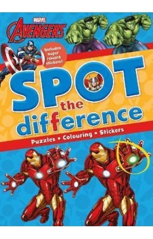 Marvel Avengers Spot the Difference : Includes Super Reward Stickers!
